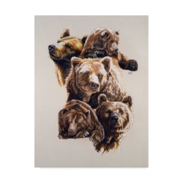 Barbara Keith 'Bear With Me' Canvas Art, 24x32, Trademark Fine Art, Mfr#: ALI25361-C2432GG